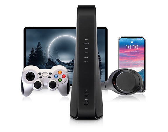 Laptop, Gaming Console, Router and Mobile Phone Powered by Optimum Internet